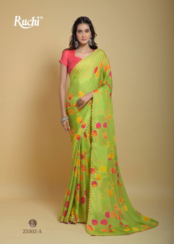  Raagsutra By Ruchi Silk Georgette Printed Sarees Catalog